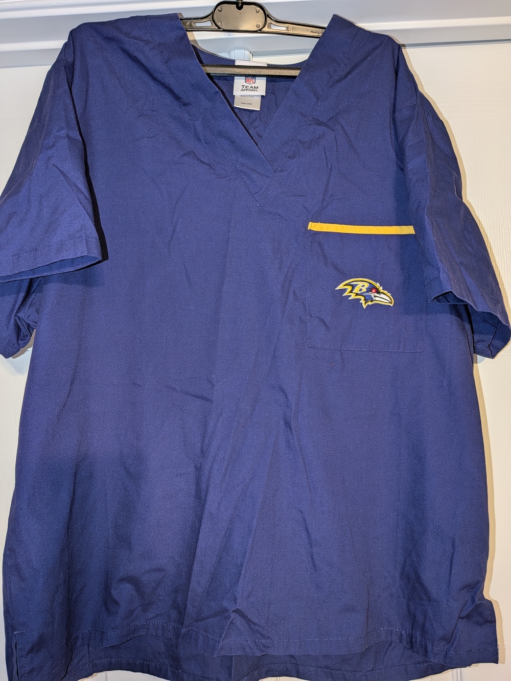NFL Baltimore Ravens Purple Top with Yellow Pocket Trim